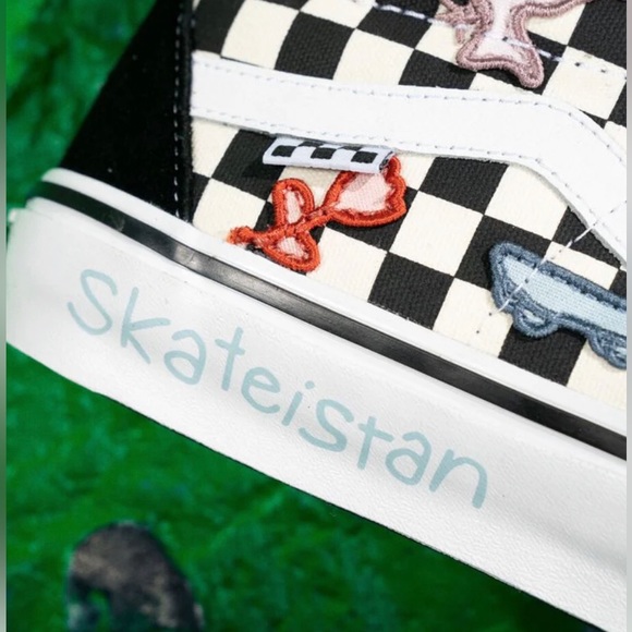 VANS X SKATEISTAN limited edition collab  pro skate shoes mens or womens sk8-hi - Picture 16 of 16